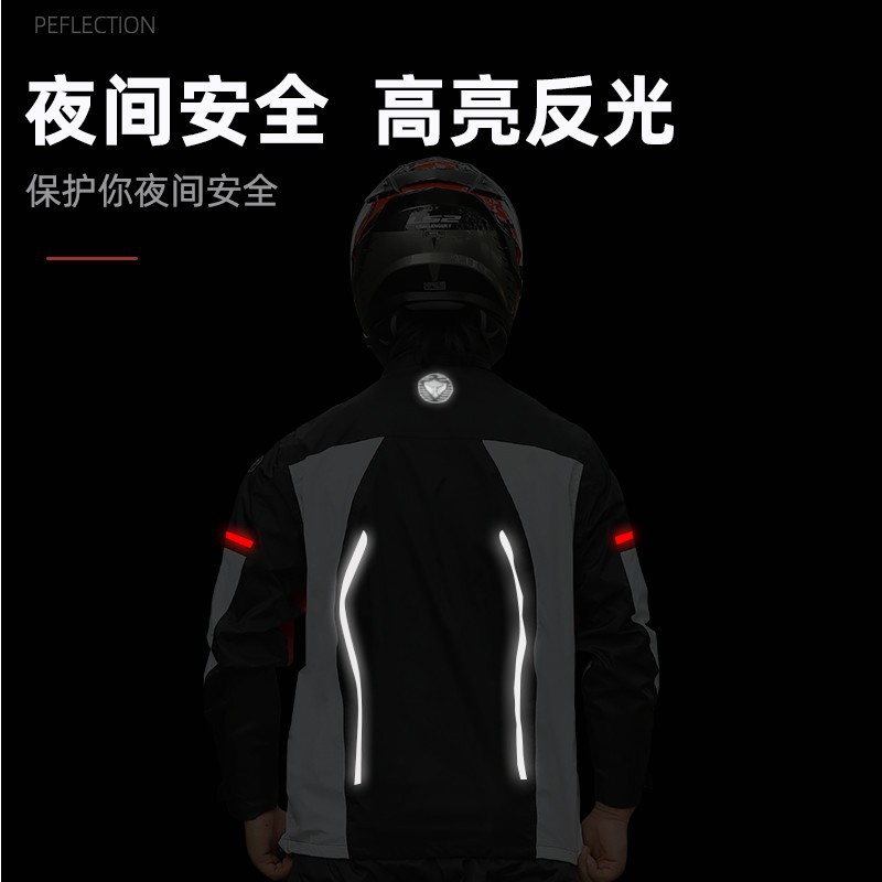 León azul impermeable traje impermeable motocicleta batería coche montar traje de lluvia pantalones de lluvia dividida impermeable fábrica al por mayor