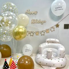 ins風木質森系寶寶周歲百天百日宴100天滿月生日布置裝飾拍照道具