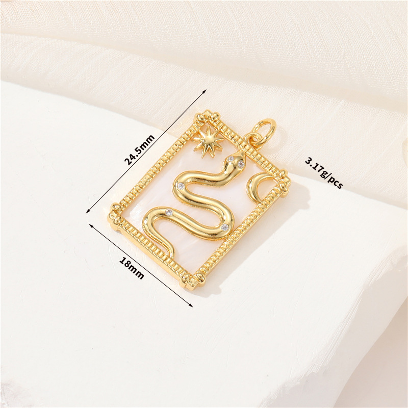 1 Piece Simple Style Human Copper Plating Inlay Jewelry Accessories display picture 1