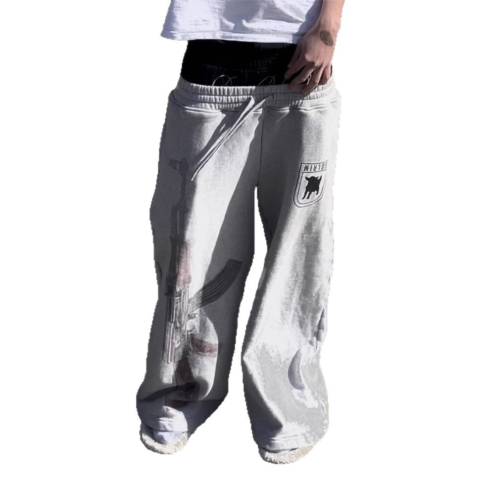 Pantalones casuales sueltos de hip-hop callejero retro americano transfronterizo europeo y americano