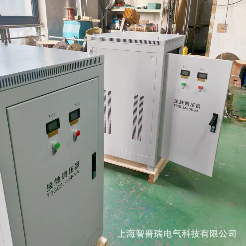 Контактный электрический регулятор напряжения, контроль температуры с изоляцией для электронных испытаний, трехфазный автотрансформатор.