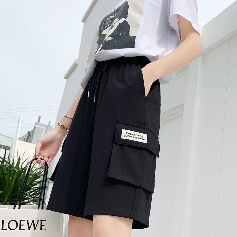 Workwear Shorts Women's Summer Thin Loose 2021 New Arrival Straight Student All-match Trendy Casual Sports Pants