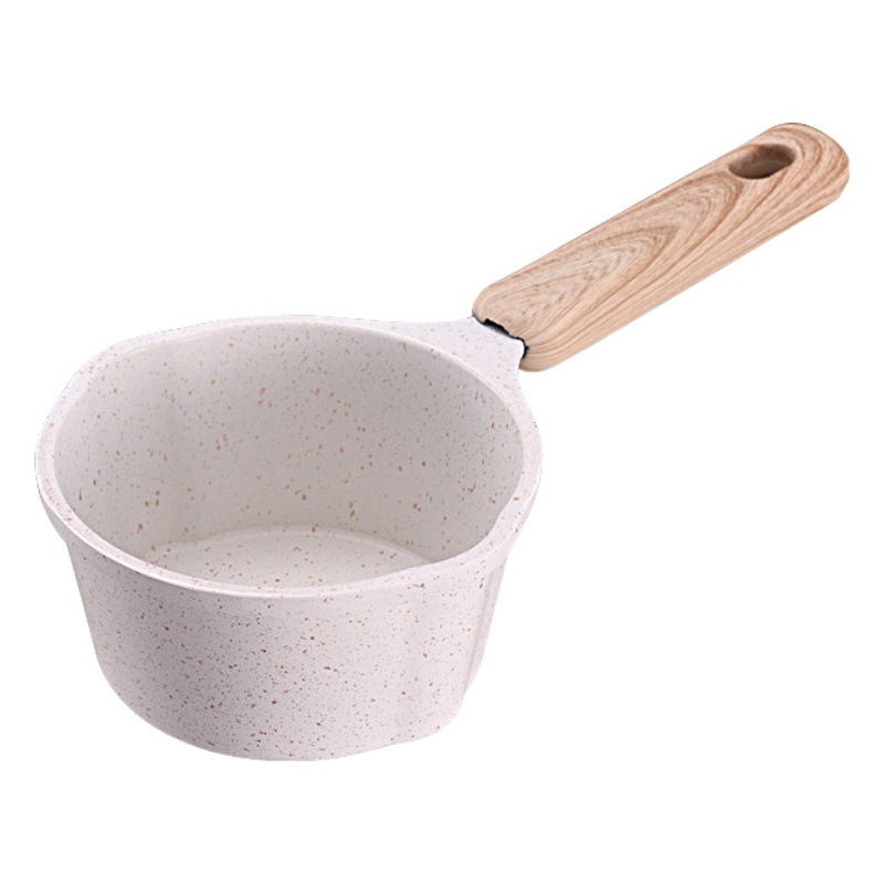 Olla de leche de venta caliente transfronteriza, olla antiadherente de piedra médica, olla de suplemento alimenticio para el hogar, mini olla de huevo frito, olla pequeña especial para aceite caliente