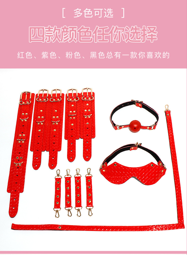 Jiuai SM Handcuffs Leather and Metal Restraints for Adult Couples — detail image 18
