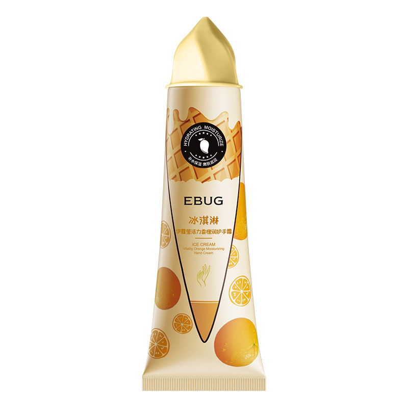 Yiluying Vitalizing Banana Hand Cream, crema de manos hidratante anti-agrietamiento, fragancia rejuvenecedora, crema de manos de helado