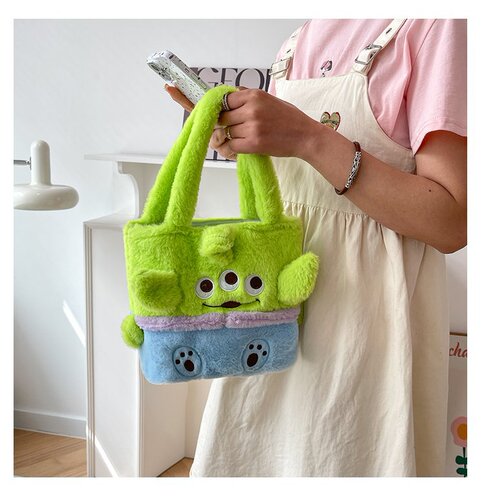 Small bag for women  new funny doll ugly cute bag Melody Kuromi three-eyed Winnie the Pooh shoulder bag