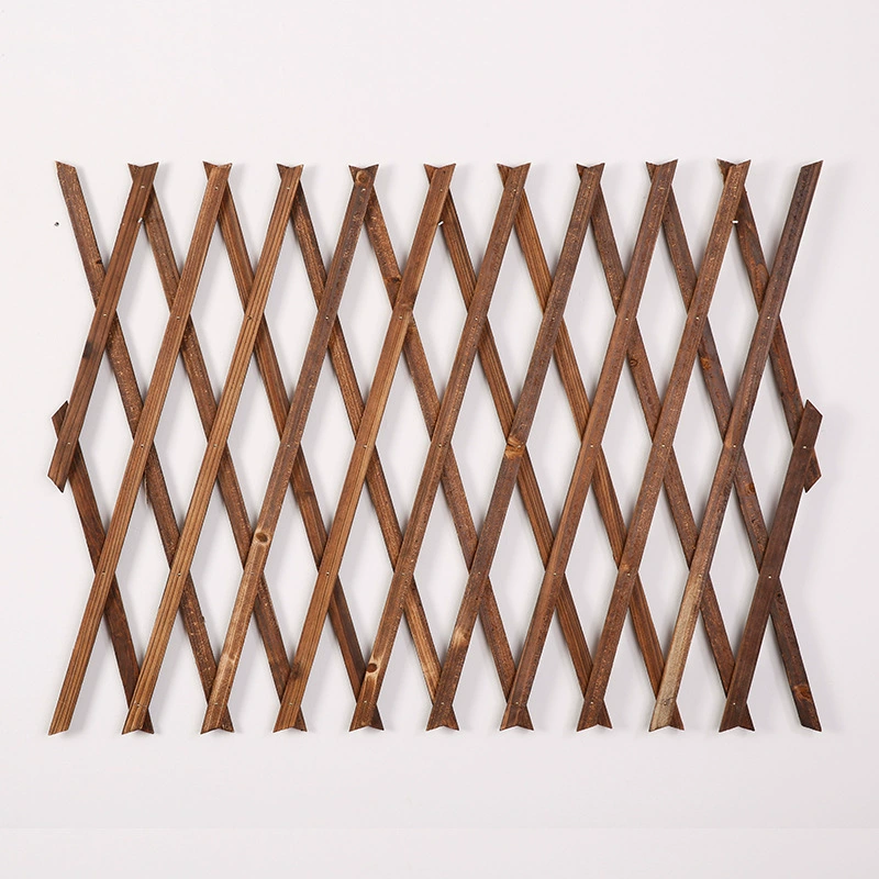 Открытый телескопический карбид деревянный забор забор двор садовый забор восхождение ротанг рамка стены декоративная массивная деревянная сетка подставка для цветов