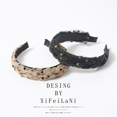 2024年新款網紅小香風發箍女髮飾百搭外出波點頭箍女發捆發卡頭飾