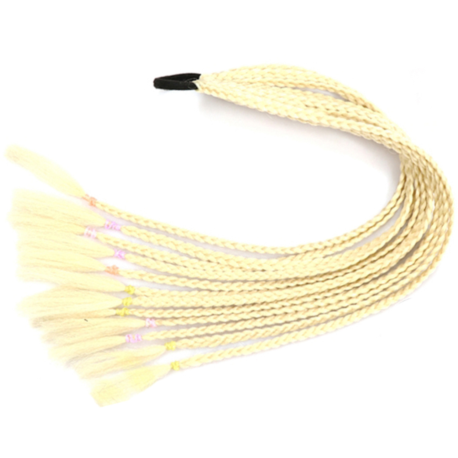 Inventario al por mayor colorido trenzas de tres hebras africanas trenzas sucias trenzas de caballo recogidas en stock Inventario