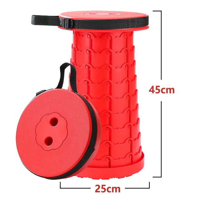 Taburete arco iris retráctil pequeño banco doméstico taburete de pesca ajustable portátil al aire libre asiento de cola de mano Maza