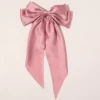 Fuchsia hairpin with bow