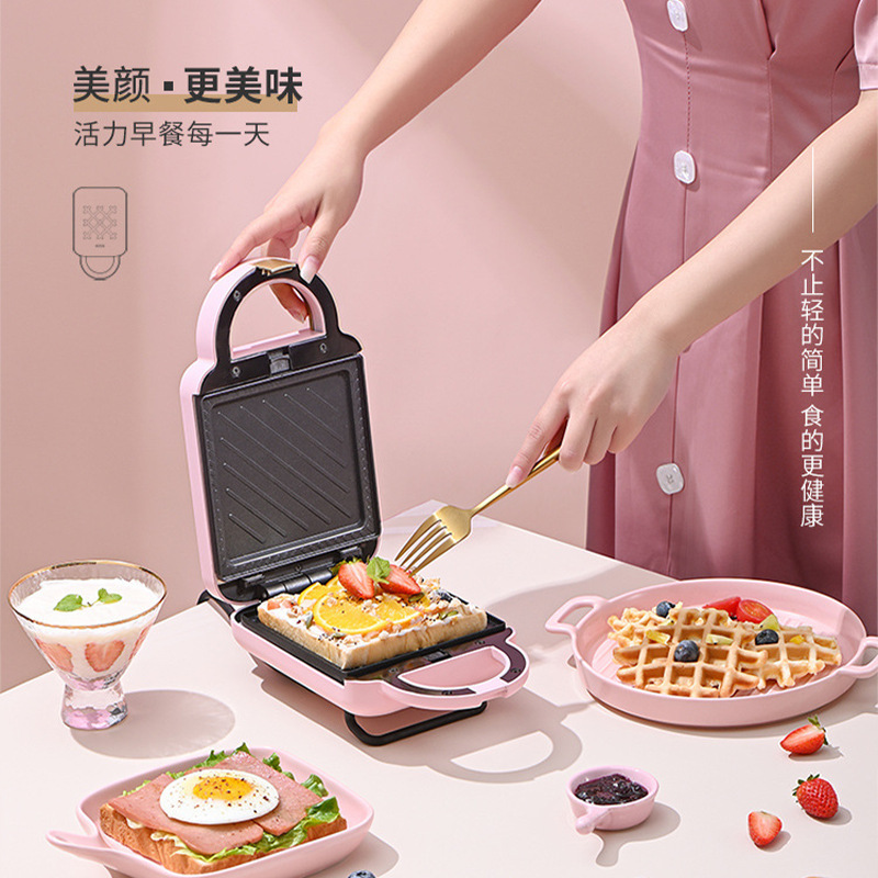 三明治早餐机华夫饼机多功能家用面包机烤吐司机源头工厂批发|undefined
