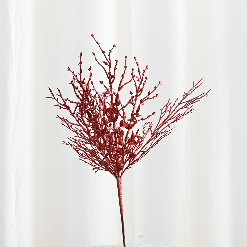 Envío Gratis, Decoración Navideña, Polvo de Hoja de Oro, Ramas Artificiales, Decoración para Fiestas, Accesorios de Fotografía, Hoja de Oro Festiva