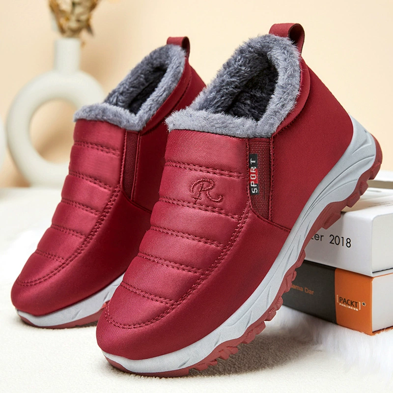 Хлопчатобумажная обувь женская зимняя новая обувь женская внешняя торговля пара ходок обувь плюшевая толстая мужская и женская снегоступы