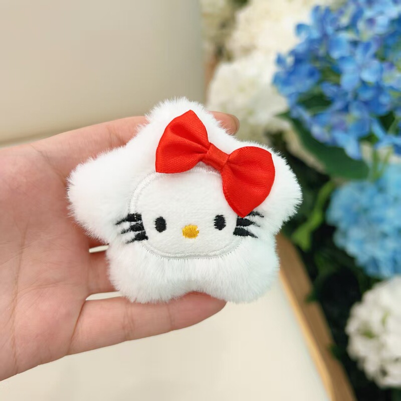 卡通毛绒钥匙扣挂件配饰diy手工服饰拖鞋包包饰品胸针配件半成品|undefined