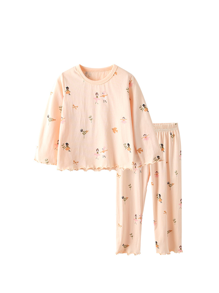 Malweez transfronterizo ropa doméstica de niñas otoño y invierno nuevo conjunto de niños europeos y estadounidenses encantador conjunto de niñas dos piezas