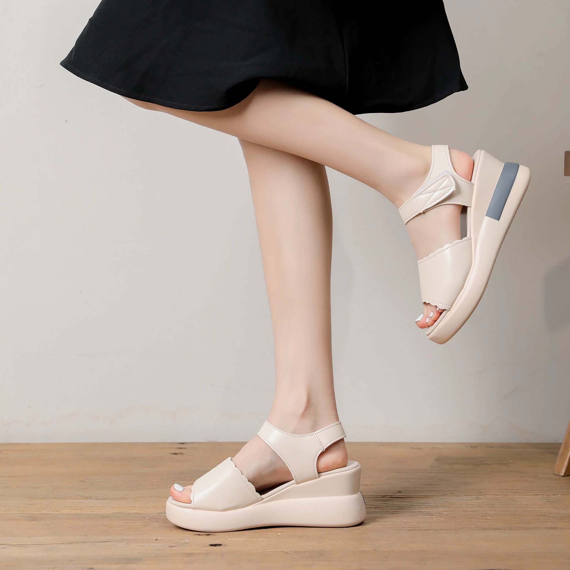 Summer sandals with a strap, 2024 years
