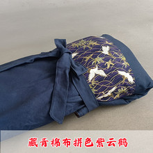 批发古琴囊藏青琴衣拼色棉布琴套文艺单肩背古琴袋中国风古琴包