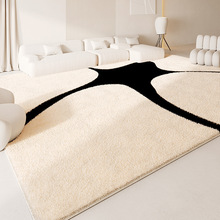 高级感网红仿羊绒地毯客厅耐脏易打理茶几毯大面积沙发卧室床边毯