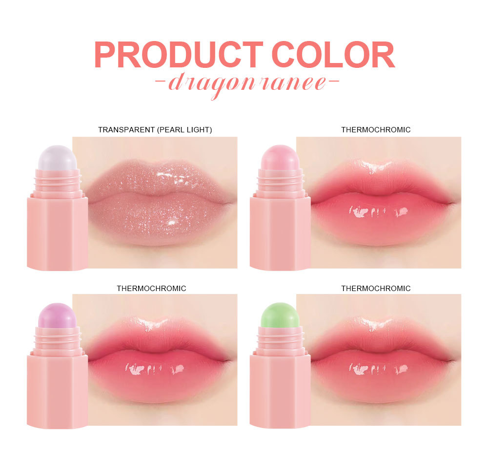 Description Picture 6 of item4-In-1 Pink Lip Balm Lipstick For Women, Color Changing Moisturizing And Non-Fading Lip Gloss, Daily Natural Makeup Cosmetics