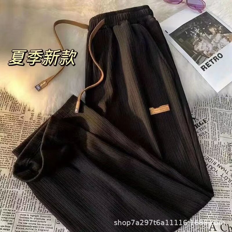Trendy Versatile Men's Sports Pants, Loose Casual Fashion Korean-Style Sweatpants, Summer Thin Basketball Pants Trendy Versatile Men's Sports Pants, Loose Casual Fashion Korean-Style Sweatpants, Summer Thin Basketball Pants