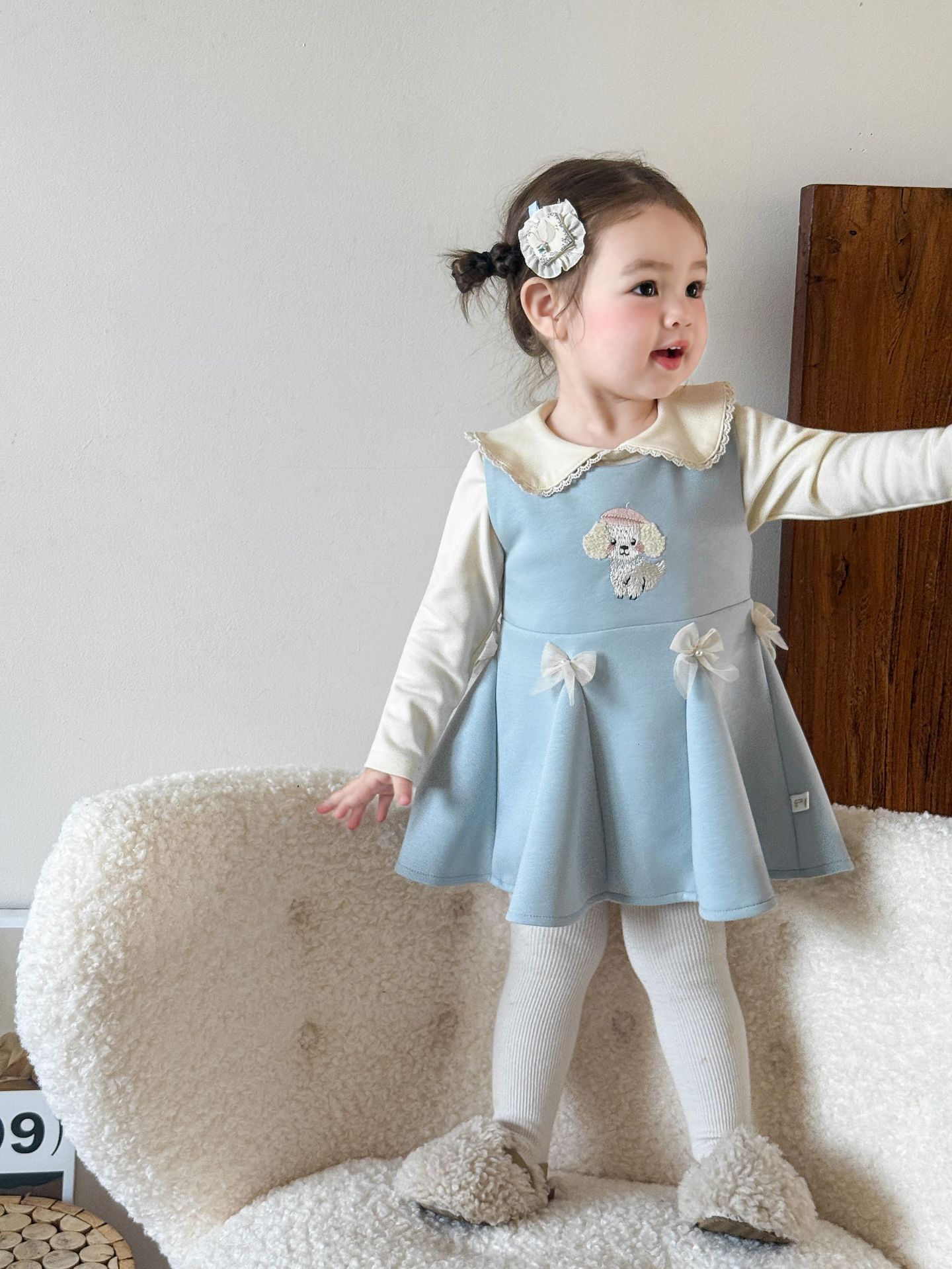 Vestido formal tipo colete para bebés e meninas_voghion.com