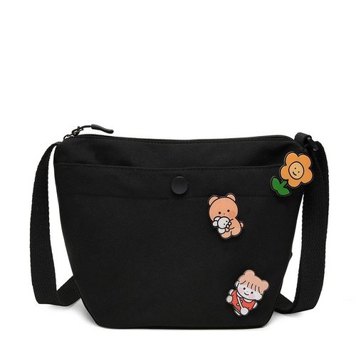 Crossbody bag wholesale fashion canvas small bag women's cute trendy handbag girly style large capacity mobile phone bag