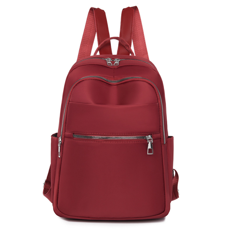 2023 nueva mochila de tela Oxford para mujer coreana, mochila de viaje ligera al aire libre simple de moda, mochila escolar para estudiantes