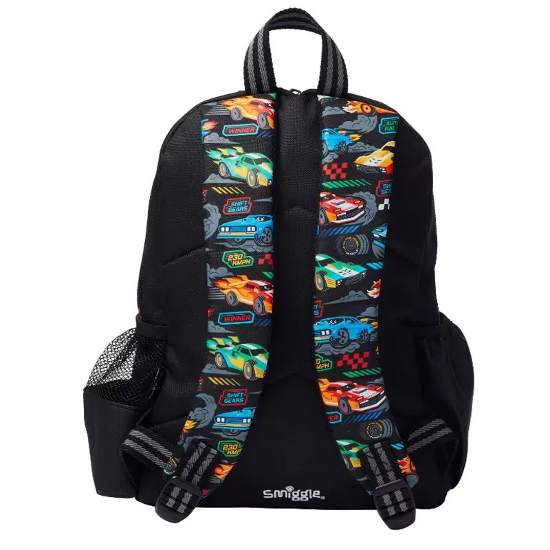 Australia smiggle coche escolares mochila de hombro reductor de presión, mochila infantil, caja de tracción, bolsa de comidas, taza de agua, caja de comidas