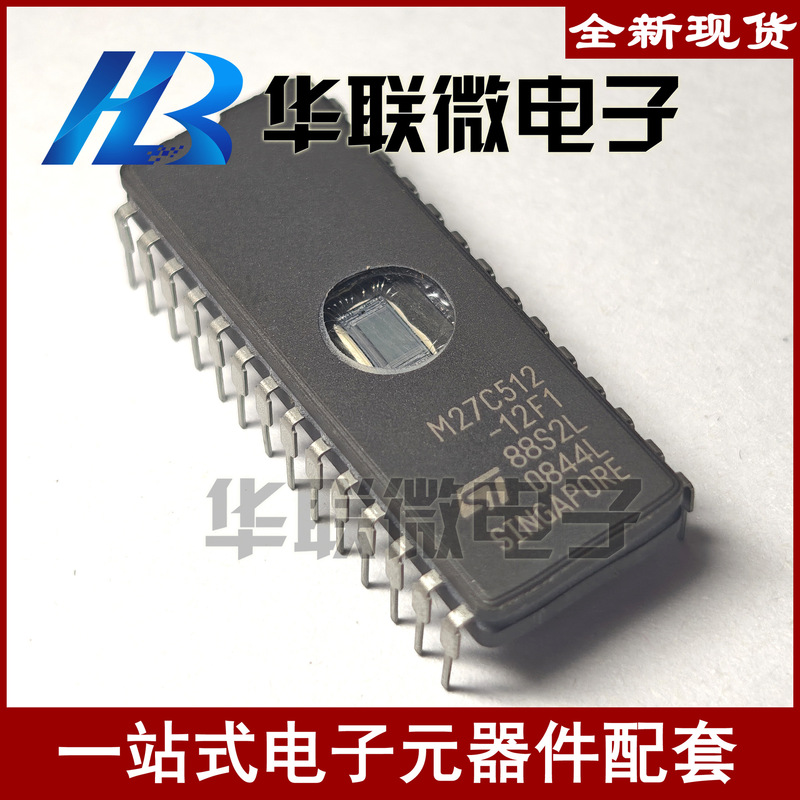 [Hot] M27C512 M27C512-12F1 Cdip28 Eprom Memory Chip Brand New Off the Shelf