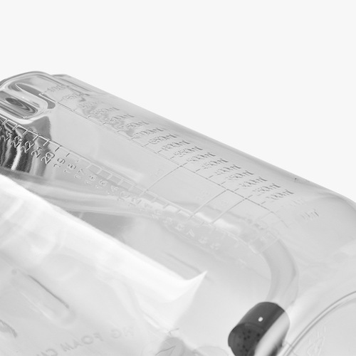 1L transparent PA pot Taizhou PA pot foam pot 28 tooth mouth manufacturer wholesale high pressure foam pot with scale accessories
