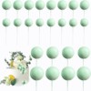 20pcs Golden Ball Silver Ball Color Summer Ball Cake Decoration Plug -in Plug -in Birthday Cake Decoration Plug -in