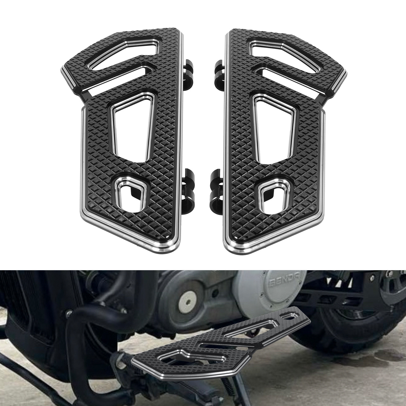 Motorcycle Accessories Suitable for Harley Street Glide Road King Modified Large Front Pedal Driver Pedal