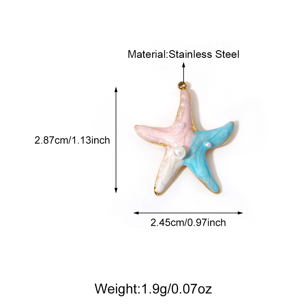 4g Weight Pendant Jewelry Making Type Charms Classification 1 Piece Quantity 304 Stainless Steel Material Shell Pattern All Seasons Season Polished Finish Plating Design Beach Style 1 Piece 304 Stainless Steel Shell Polished Pendant Charms 28