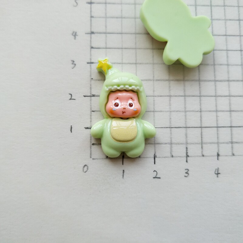 卡通变装星星人树脂饰品装饰配件手工diy奶油胶发夹绳钥匙扣材料|undefined