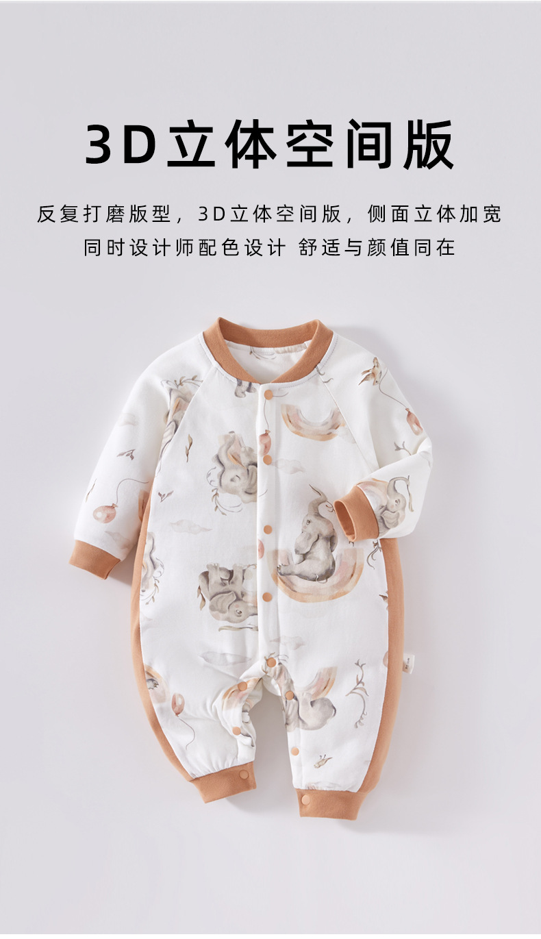 安阳婴童装婴儿服恒温保暖哈衣宝宝60g棉衣连体衣爬服睡衣秋冬季详情4