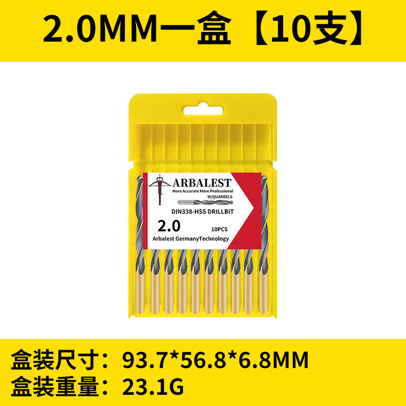Broca de giro genuina, broca de acero inoxidable superduro, aleación de hierro 1-10, acero de tungsteno, taladro de giro de alta resistencia