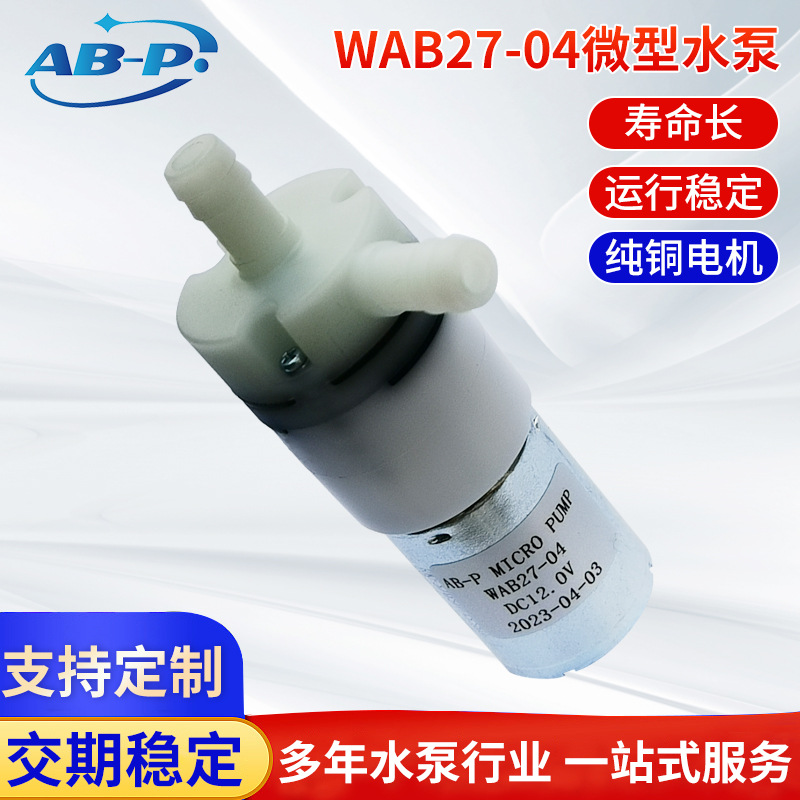 WAB27-04微型水泵370电机大压力长寿命耐腐蚀泵有刷泵