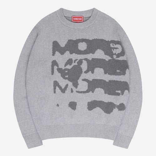 2026 Autumn/Winter Knitted Sweater Pullover with Letter Jacquard, Loose Fit, Plus Size, Cross-Border Wholesale, Street Style 2026 Autumn/Winter Knitted Sweater Pullover with Letter Jacquard, Loose Fit, Plus Size, Cross-Border Wholesale, Street Style