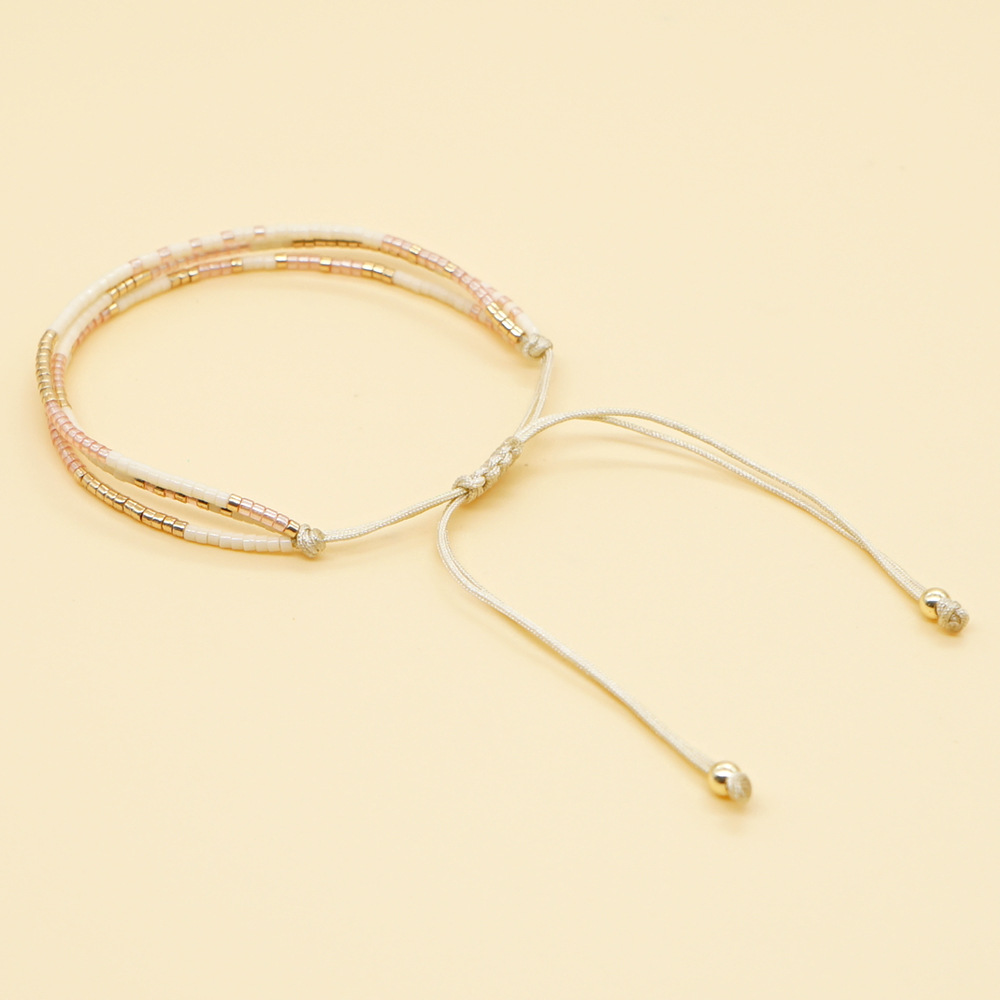 1 Piece Fashion Geometric Glass Knitting Women's Bracelets display picture 6