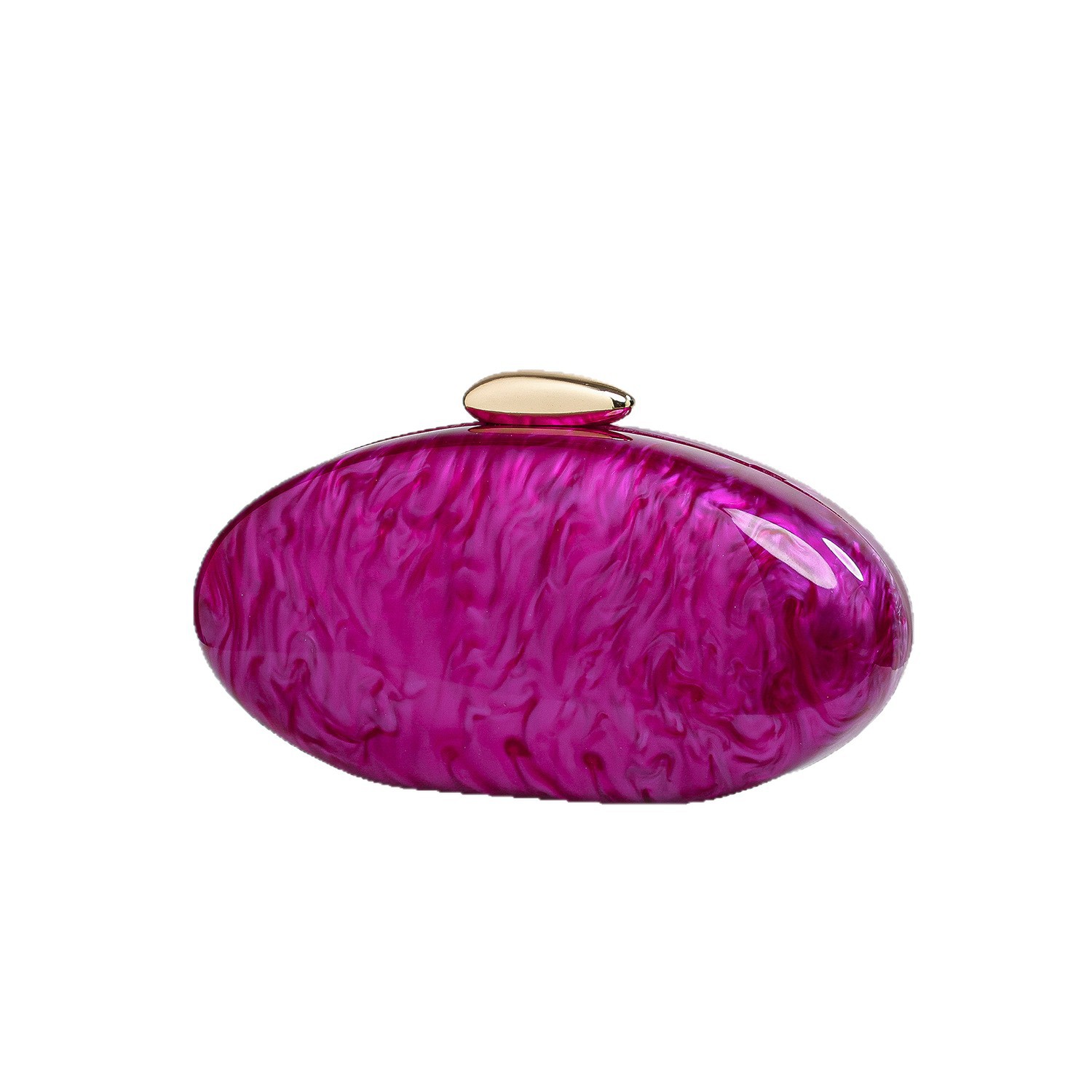 Amazon Shein Acrylic Hard Shell Evening Bag - New Wedding Banquet Clutch With Chain Shoulder/Crossbody Strap For Women - Thumbnail 5