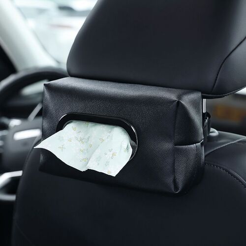 High-end suspension front seat decorative car tissue box dual-purpose hanger sunshade armrest box automotive tissue box
