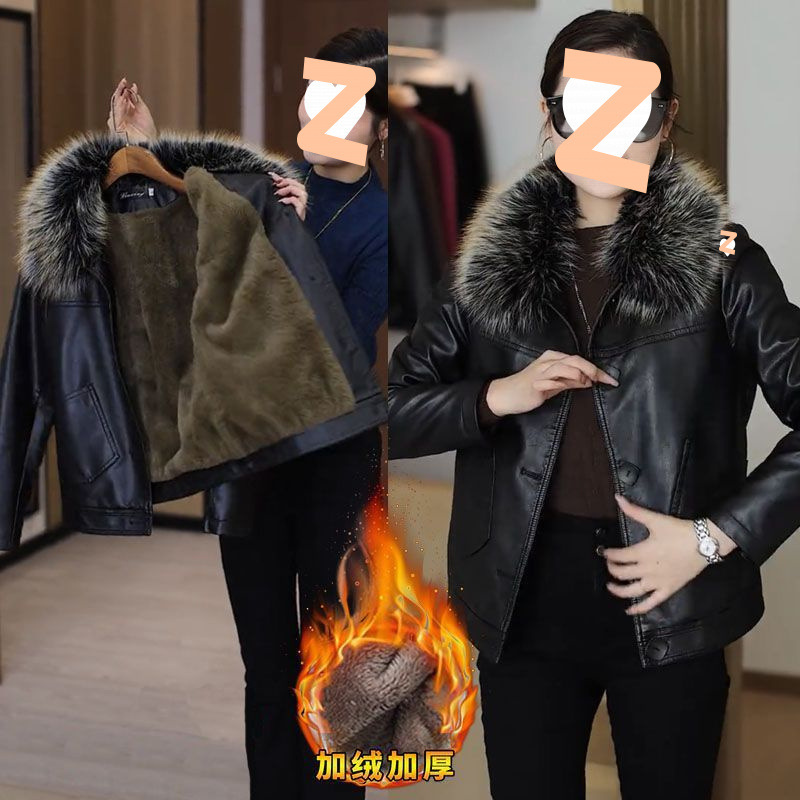 블랙 [벨벳 라지 퍼 칼라 스타일] [핫 스타일]