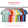 Round neck T -shirt custom print logo pattern pure cotton advertising shirt service custom group short -sleeved work service custom printing