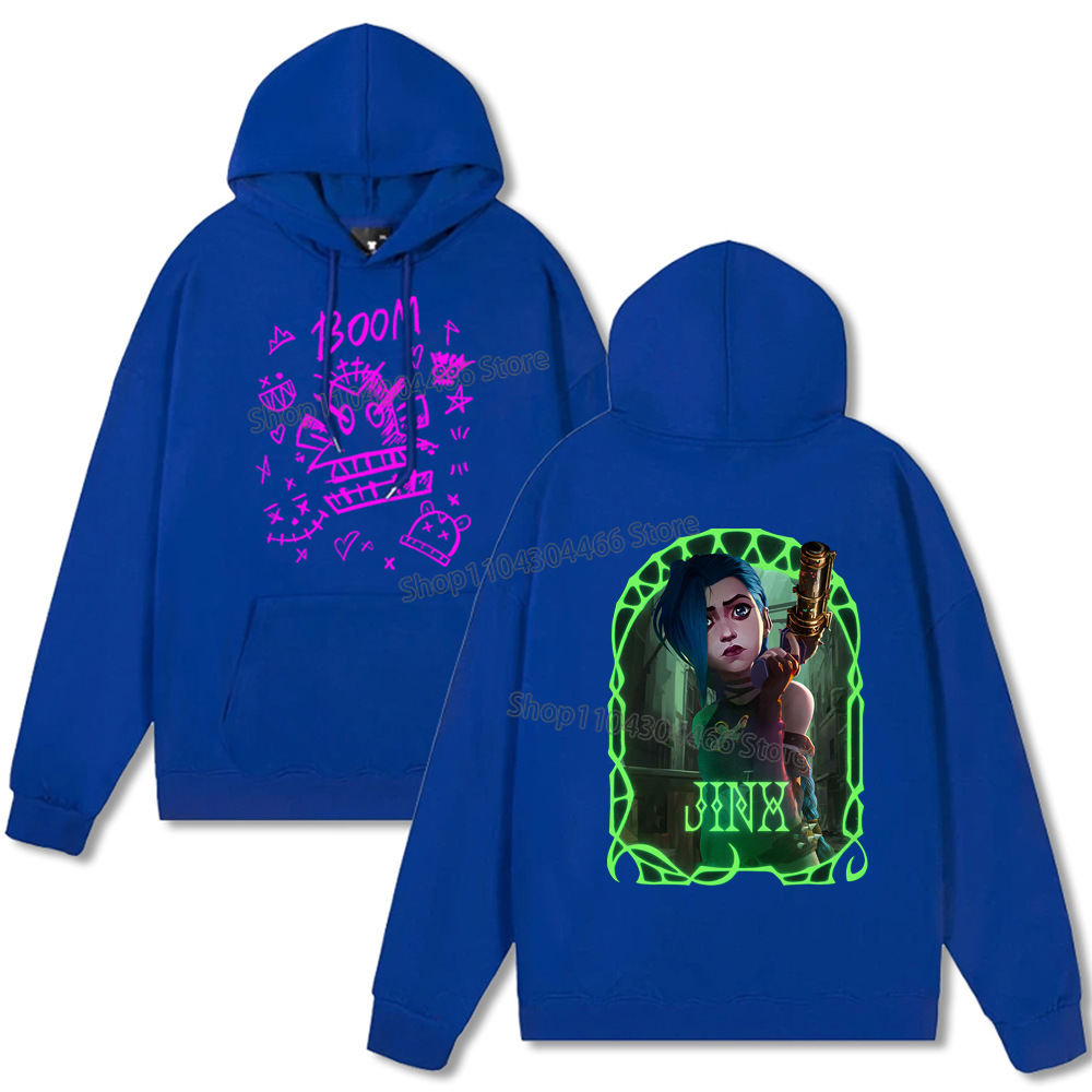 Arcane Hoodie Y2k Clothes Jinx Arcane Pullover for Men/women