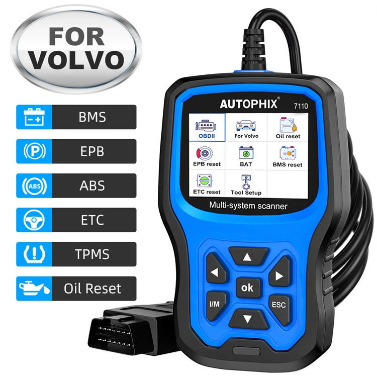 AUTOPHIX 7110 для инструмента OBDII сброса обслуживания диагностического инструмента системы Volvo полного диагностического