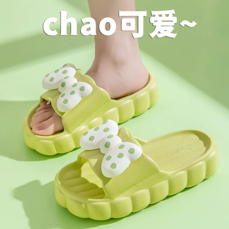Summer cute non-slip slippers with bow
