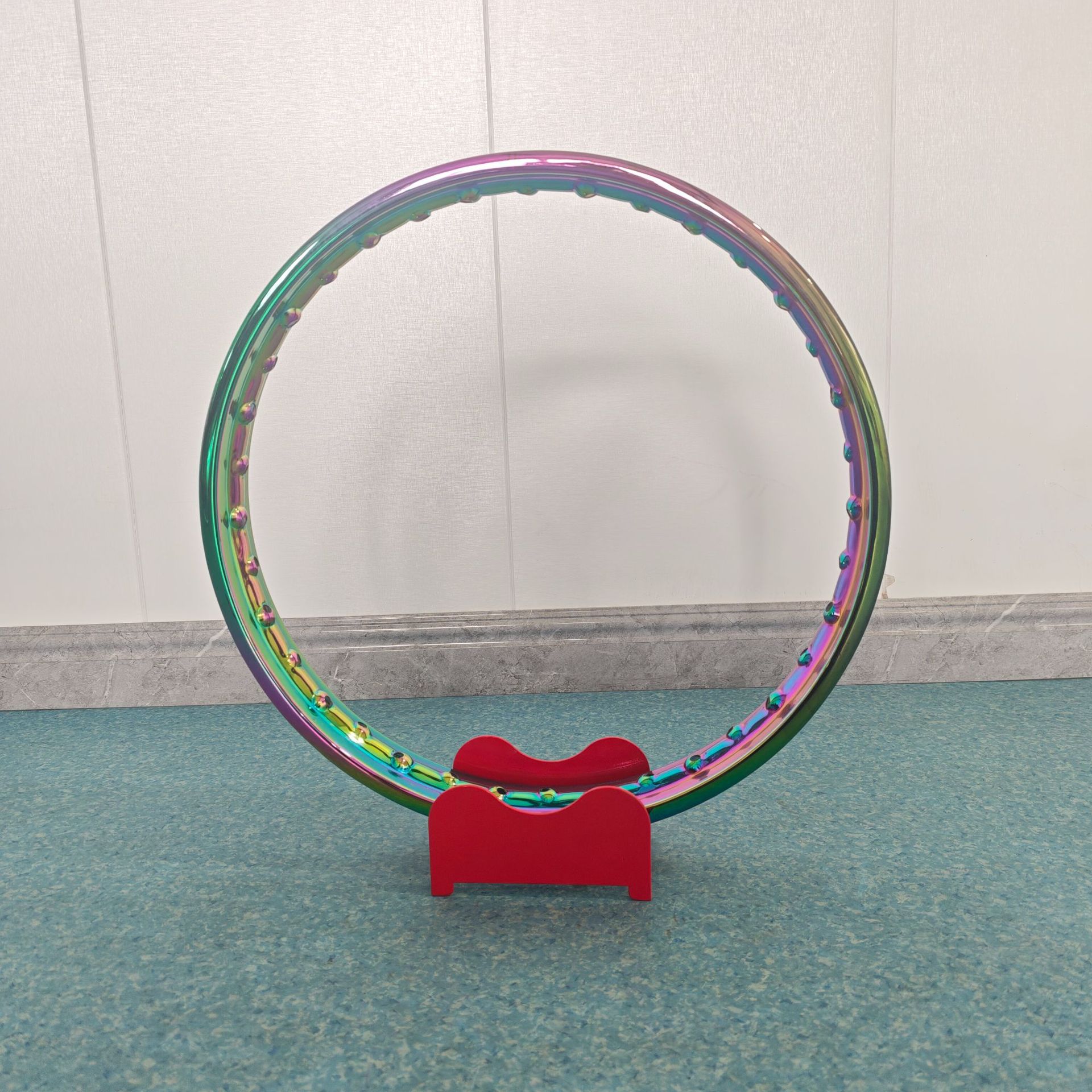 Motorcycle Colorful PVD Steel Rims, Iridescent Vacuum Coated Spoke Wheels, Customized Colorful Rims for Personalized Modification, Cross-Border