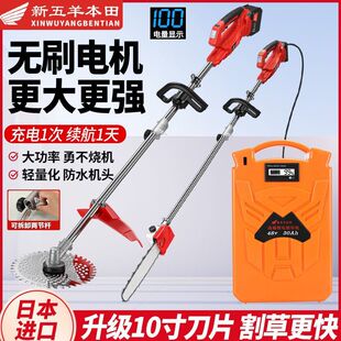 2025 New Lithium Battery Brushless Lawn Mower Small Household Rechargeable Multi-Functional Agricultural High-Power Lawn Mower