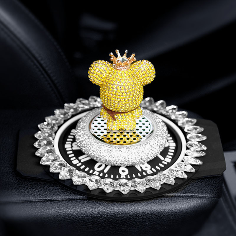 Decoraciones de automóviles creativas lindas diamantes hechas a mano osos decoraciones de automóviles decoraciones de automóviles diosas